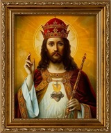 OBRAZ 31x26 ZLATÝ RÁM JEŽIŠE KRÁĽ KRÁĽ OBRAZ 31x26 ZLATÝ RÁM JEŽIŠE KRÁĽ KRÁĽ