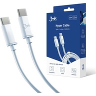 Nabíjací kábel 3mk USB-C/USB-C, 100W, 5A, 2m Nabíjací kábel 3mk USB-C/USB-C, 100W, 5A, 2m