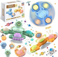 3 KUSY FIDGET SPINNER SO SENZORICKOU PRÍSAVKOU 3 KUSY FIDGET SPINNER SO SENZORICKOU PRÍSAVKOU