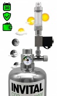 INVITAL generátor CO2 bez noc s 2l fľašou INVITAL generátor CO2 bez noc s 2l fľašou