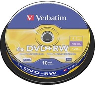DVD + RW 4,7GB VERBATIM voľne 1 ks