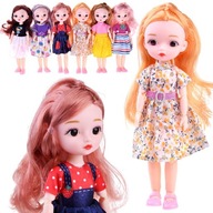 Krásna bábika bábika s pohyblivými končatinami dlhé vlasy 24 cm ZA4655