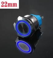 Kovový spínací gombík 22mm LED 230V bi Kovový spínací gombík 22mm LED 230V bi