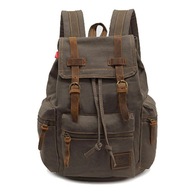 Pánsky batoh na notebook Augur z vintage khaki plátna Pánsky batoh na notebook Augur z vintage khaki plátna