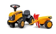 Traktor, pojazd JCB s prívesom, hrable a lopata Traktor, pojazd JCB s prívesom, hrable a lopata