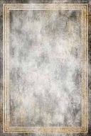 Mäkký sivo-krémový koberec so zlatým rámom 120x170cm