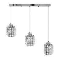 3 ZÁSADNÁ LAMPA KRYŠTÁLOVÝ CHROMOVÝ GLAMOUR 3 ZÁSADNÁ LAMPA KRYŠTÁLOVÝ CHROMOVÝ GLAMOUR