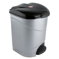 Vnútorný odpadkový kôš s pedálom Praktický, 19 l, sivý Vnútorný odpadkový kôš s pedálom Praktický, 19 l, sivý