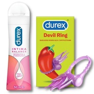 Durex 50ml INTIMA BALANCE intímny gél s prebiotikom + Vibračný krúžok Durex 50ml INTIMA BALANCE intímny gél s prebiotikom + Vibračný krúžok