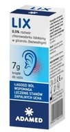 LIX analgetické ušné kvapky s lidokaínom 7g