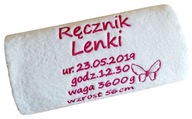 DETSKÝ UTERÁK s PODNIKOM, výšivka, meno, dátum, rodný list dieťaťa. DETSKÝ UTERÁK s PODNIKOM, výšivka, meno, dátum, rodný list dieťaťa.