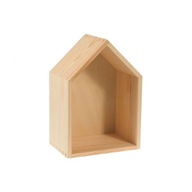 Drevený domček - malý, 15 x 13,3 x 25 cm