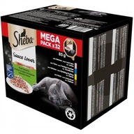 SHEBA Select kačacie kura losos tuniak 32x85g