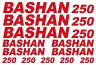 BASHAN 250 Nálepky na štvorkolku Sada 2