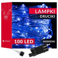 100LED MIKRO MODRÉ DRÔTOVÉ LAMPY 100LED MIKRO MODRÉ DRÔTOVÉ LAMPY