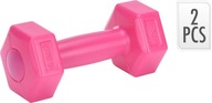 Závažia s činkami, set fitness činiek, ružová Závažia s činkami, set fitness činiek, ružová