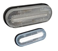 Predné obrysové svetlo biele s reflexným LED ukazovateľom 12/24V FT-070B ADR