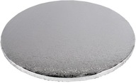 Tortový základ, okrúhla torta, HRUBÁ, strieborná, 45 cm Tortový základ, okrúhla torta, HRUBÁ, strieborná, 45 cm