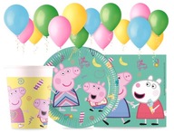 Peppa Set taniere Poháre Obrúsky Narodeniny Peppa Set taniere Poháre Obrúsky Narodeniny