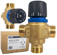 TROJCESTNÝ TERMOSTATICKÝ ZMIEŠAVACÍ VENTIL 3/4" DN20 KVS 1,6 m3/h 20-43° C TROJCESTNÝ TERMOSTATICKÝ ZMIEŠAVACÍ VENTIL 3/4" DN20 KVS 1,6 m3/h 20-43° C