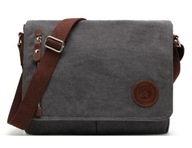 A4 Unisex Vintage Messenger taška, ŠEDÁ A4 Unisex Vintage Messenger taška, ŠEDÁ
