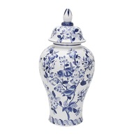 Keramická váza Temple Jar Jedáleň Modrá Biela