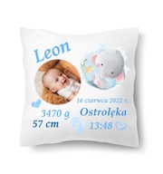 Identifikačný vankúšik s fotkou narodenia a krstu Identifikačný vankúšik s fotkou narodenia a krstu