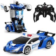 RC auto Policajné auto-robot ovládané + diaľkové ovládanie RC auto Policajné auto-robot ovládané + diaľkové ovládanie