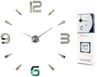 Nástenné hodiny 70-130 DIY 3D ZRKADLO MODERNÉ