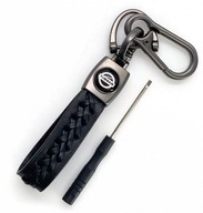 Nissan Car Keychain Kovová koža Pletená kožená kľúčenka Nissan Car Keychain Kovová koža Pletená kožená kľúčenka