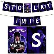 BANNER GARLAND VÁŠ TEXT STREDA ADDAMS Y4 BANNER GARLAND VÁŠ TEXT STREDA ADDAMS Y4