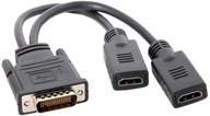Kábel DMS 59 na 2x HDMI DVA MONITORY