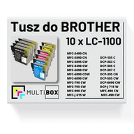 10X NOVÝ atrament LC-1100 LC1100 pre BROTHER MFC-6490CW MFC-5490CN DCP-585CW 10X NOVÝ atrament LC-1100 LC1100 pre BROTHER MFC-6490CW MFC-5490CN DCP-585CW