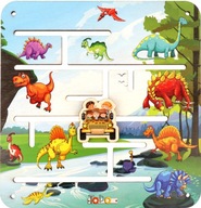 Dino LABYRINT Dinosaury MANIPULAČNÁ DOSKA V17 Dino LABYRINT Dinosaury MANIPULAČNÁ DOSKA V17