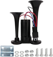 Dvojitý trúbkový klaksón 130dB DC 12V E Dvojitý trúbkový klaksón 130dB DC 12V E
