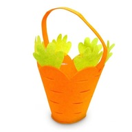 Plstený veľkonočný mrkvový košík pre bábätko