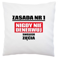 Neobťažujte svojho zaťa biely vankúš Neobťažujte svojho zaťa biely vankúš