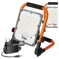 Halogénové LED stavebné práce 30W = 240W prenosné batériové svetlomet Halogénové LED stavebné práce 30W = 240W prenosné batériové svetlomet