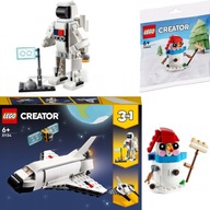 LEGO CREATOR VIANOČNÁ SÚPRAVA 3V1 31134 VESMÍRNY RAKETOPLÁN + LEGO SNEHULIENKA ZDARMA LEGO CREATOR VIANOČNÁ SÚPRAVA 3V1 31134 VESMÍRNY RAKETOPLÁN + LEGO SNEHULIENKA ZDARMA