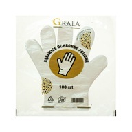 Jednorazové fóliové rukavice HDPE GRALA 100 ks