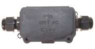 Hermetický box IP66 72x45x31, dve priechodky PG9 Hermetický box IP66 72x45x31, dve priechodky PG9