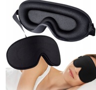 SPIACA OČIERKA 3D SVETLO ČIERNA CESTOVNÁ MASKA, NASTAVITEĽNÁ SPIACA OČIERKA 3D SVETLO ČIERNA CESTOVNÁ MASKA, NASTAVITEĽNÁ