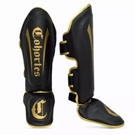 Muay Thai COHORTES GOLD ARMIS chrániče holene a chodidiel - čierna veľ. M Muay Thai COHORTES GOLD ARMIS chrániče holene a chodidiel - čierna veľ. M