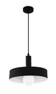 Čierna závesná lampa, klasický moderný čierny kovový luster Čierna závesná lampa, klasický moderný čierny kovový luster