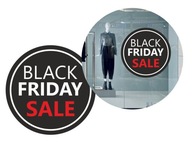 BLACK FRIDAY, VÝPREDAJ nálepka na vitrínu 45cm BF002 BLACK FRIDAY, VÝPREDAJ nálepka na vitrínu 45cm BF002