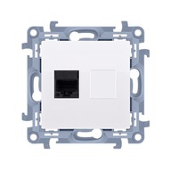 SIMON10 POČÍTAČOVÁ ZÁSUVKA RJ45 5e BIELA ​​C51