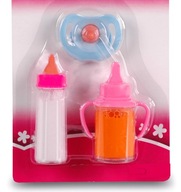 Fľaštičky pre bábiky s miznúcou tekutinou + cumlík