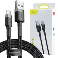 Kábel Baseus Cafule, USB-A - USB-C 2A, 3m, QC3.0 Kábel Baseus Cafule, USB-A - USB-C 2A, 3m, QC3.0