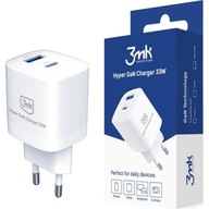 USB-C, USB-A, QC 3.0 PD 33W 3mk sieťová nabíjačka pre iPhone 12/13/14/15 USB-C, USB-A, QC 3.0 PD 33W 3mk sieťová nabíjačka pre iPhone 12/13/14/15