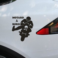 Black Style Auto Vinyl Decal Motorcyclist On Black Style Auto Vinyl Decal Motorcyclist On